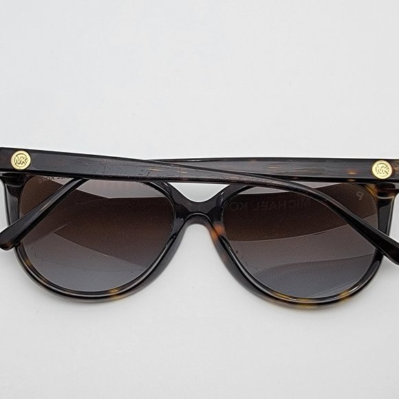 *SOLD* Michael Kors MK2045 Jan Dark Tortoise Frame Polarized Brown Sunglasses - Picture 9 of 12